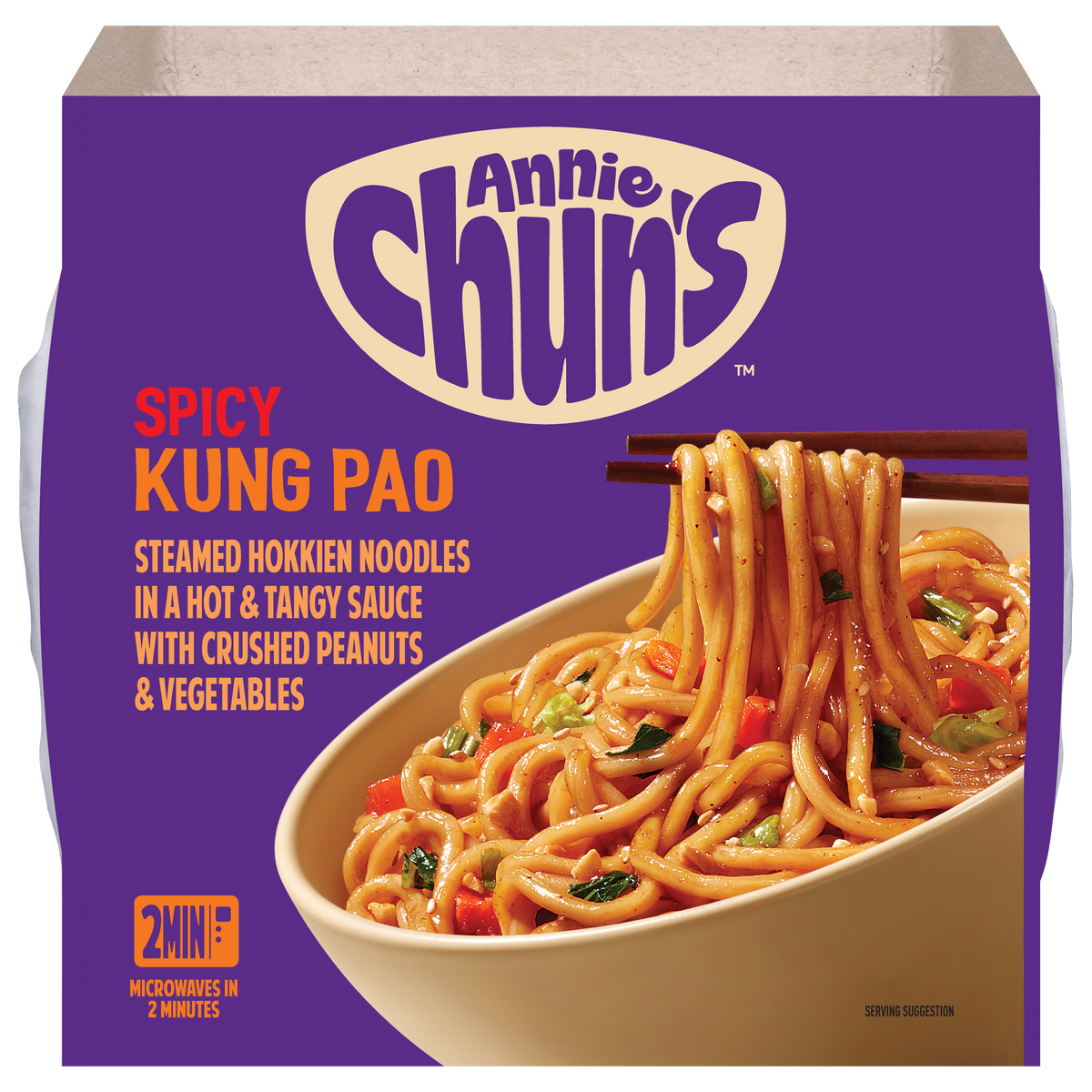 Spicy Kung Pao Noodle Bowl with Vegetables