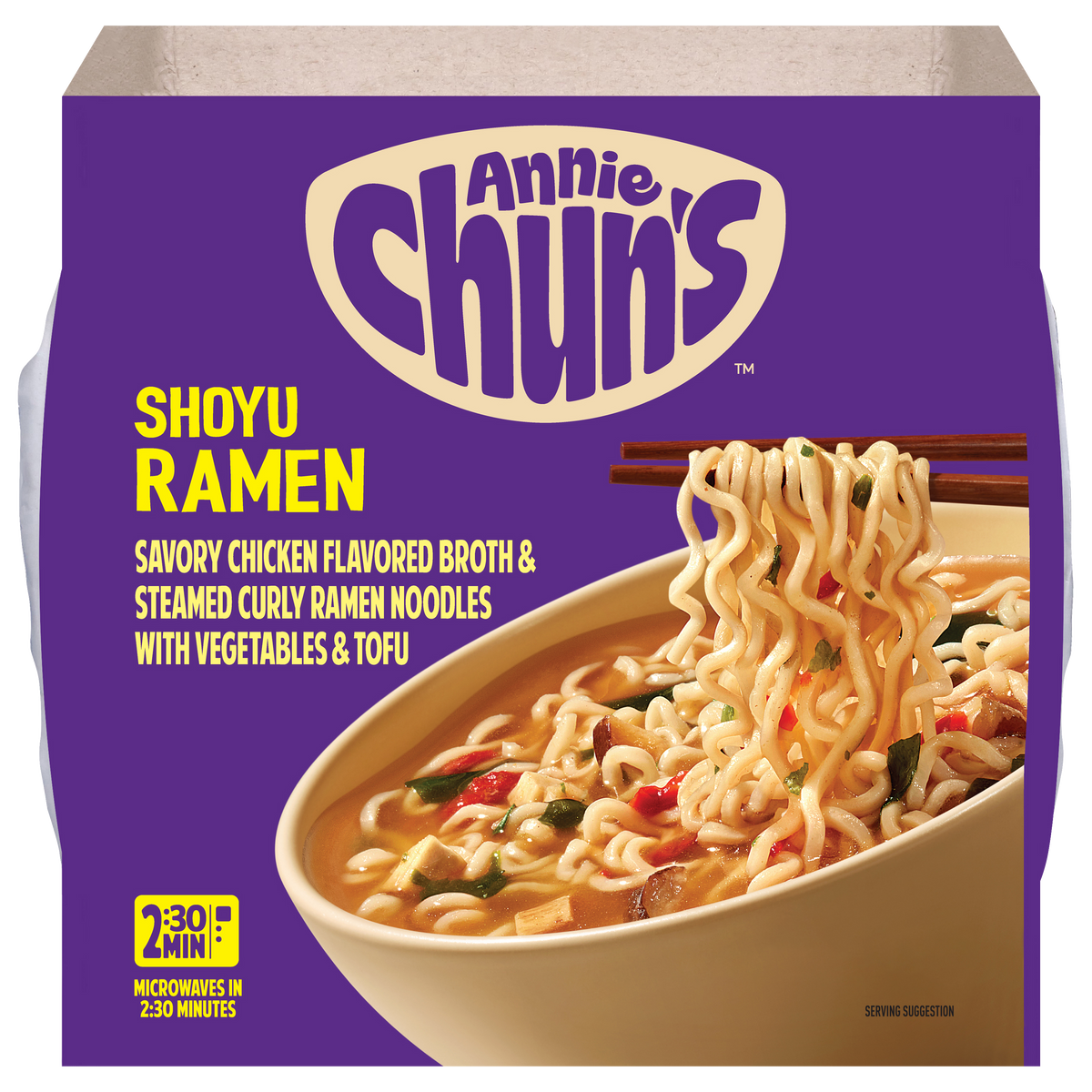 Shoyu Ramen Soup Bowl with Vegetables & Tofu