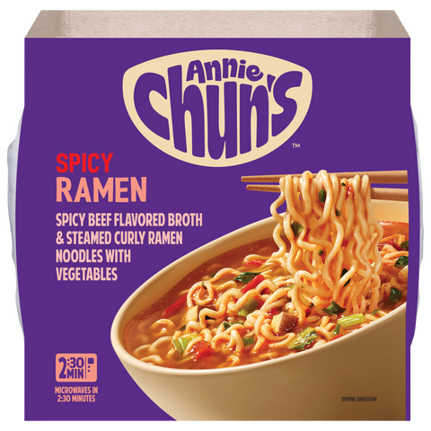 Spicy Ramen Soup Bowl with Vegetables