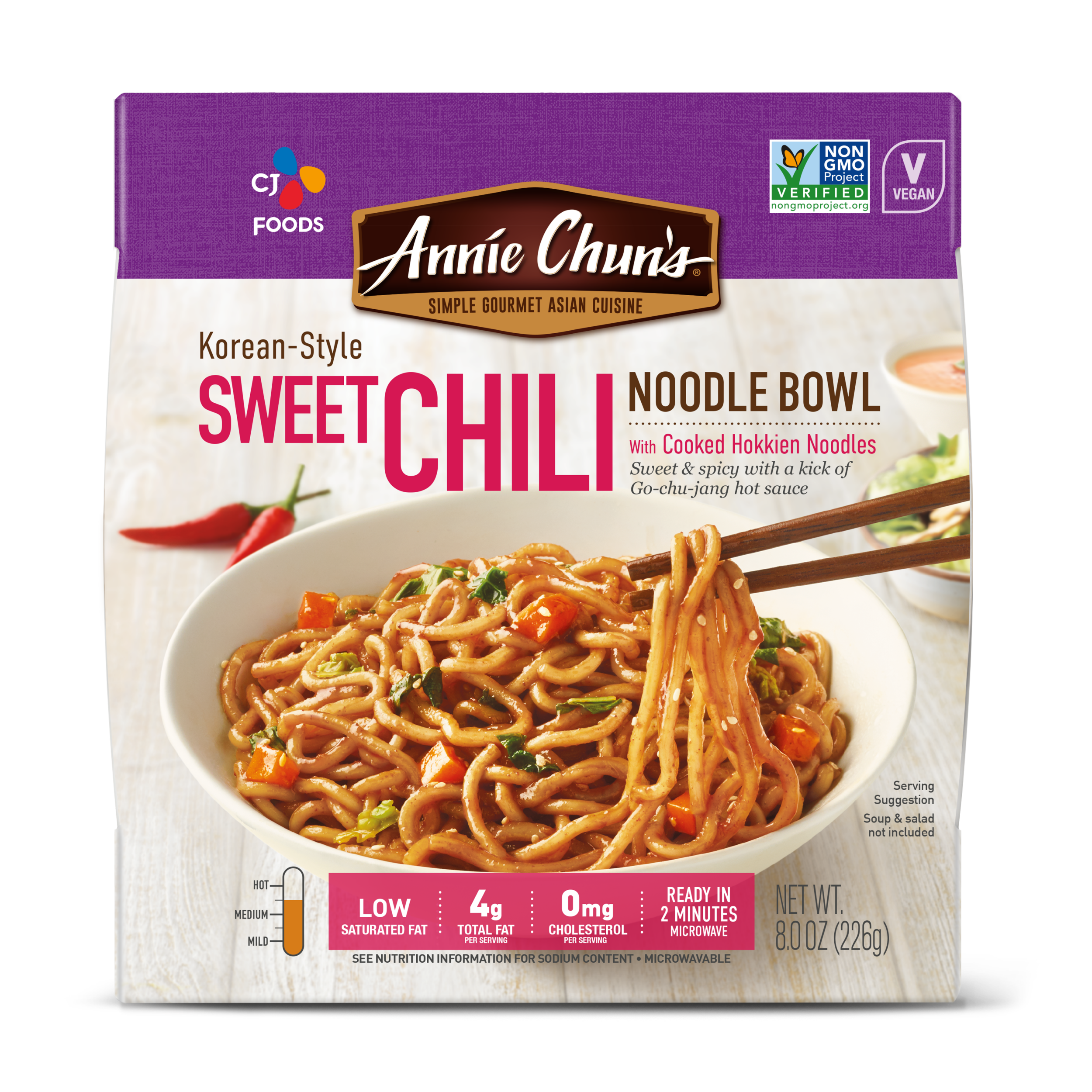 Annie Chun's Korean Style Sweet Chili Noodle Bowl Packaging