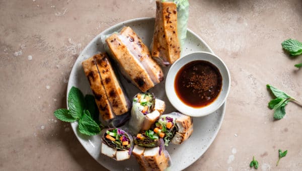 Teriyaki Tofu Spring Rolls