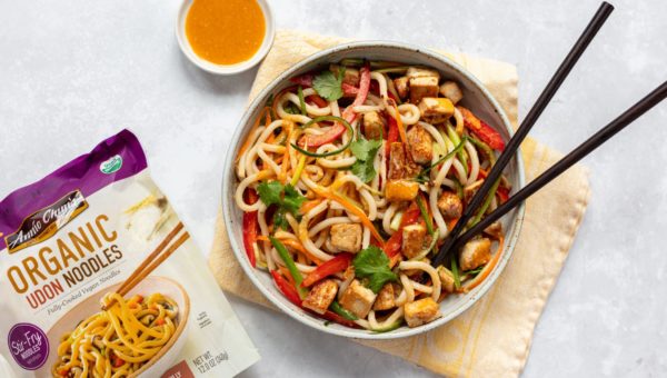Rainbow Udon Noodle Salad