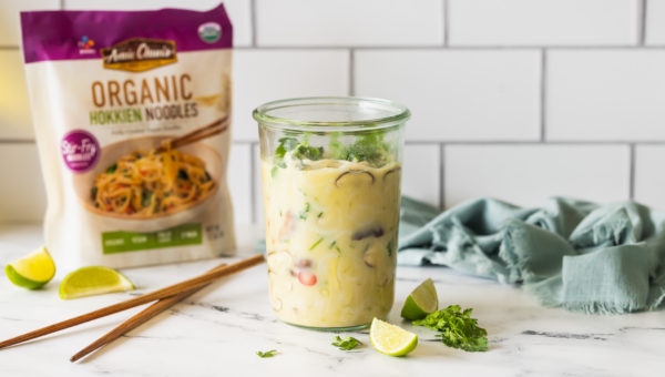 Mason Jar Tom Kha Gai Noodle Soup
