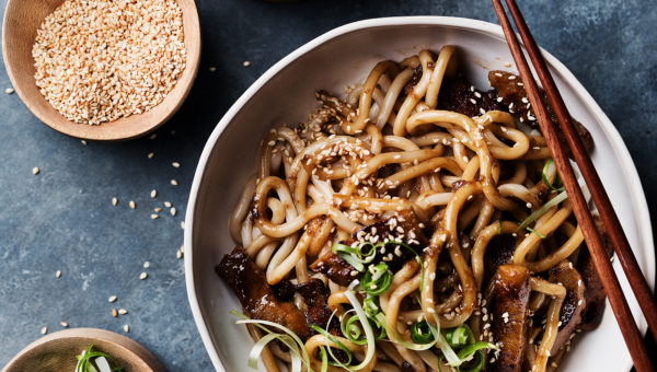 Seitan Garlic Noodles