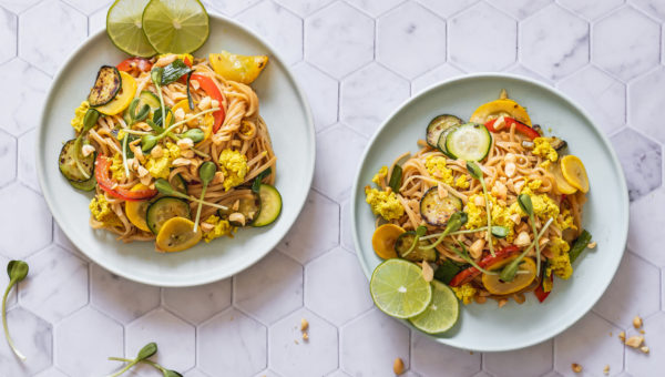 Vegan Summer Squash Pad Thai