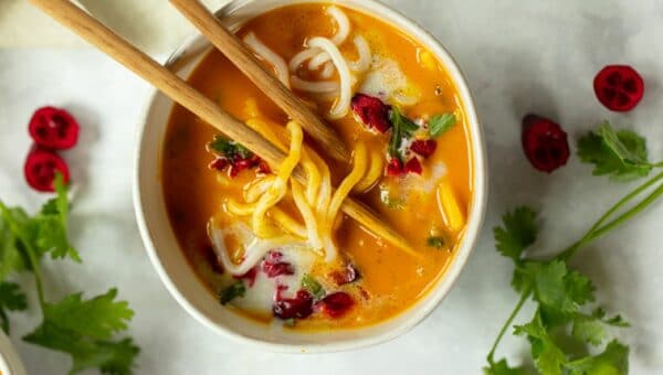 Butternut Squash Coconut Noodle Soup