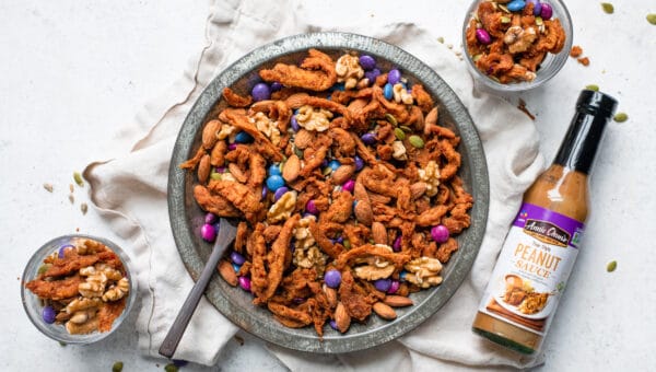 Soy Curl Peanut Jerky Snack Mix