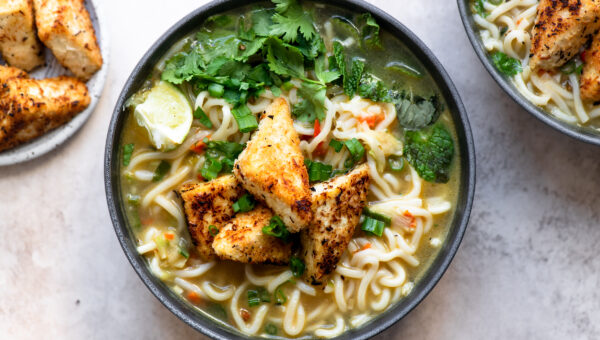 Coconut Tofu Noodle Soup